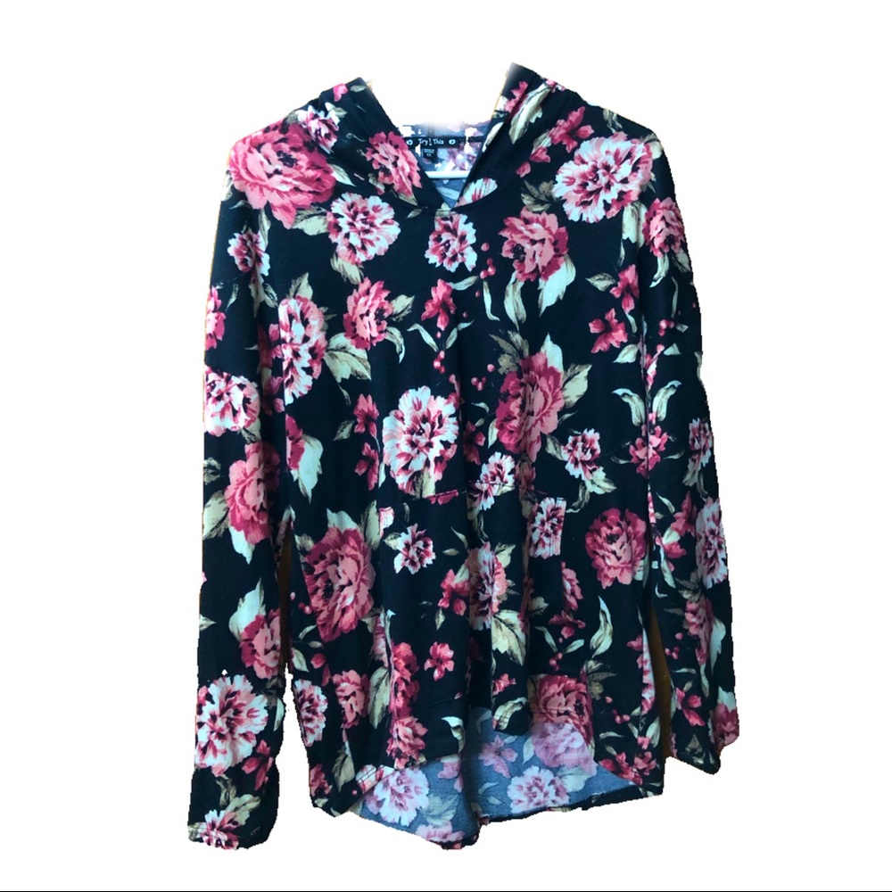 Floral Design Hoodie